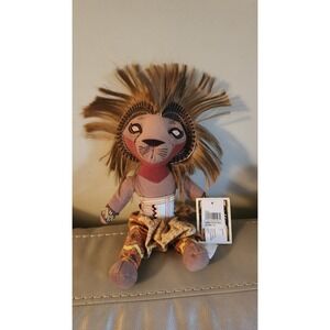 Disney The Lion King Broadway Musical Simba 10" Stuffed Costume Doll Plush NWT